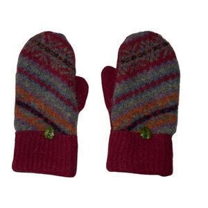 Striped Wool Mittens